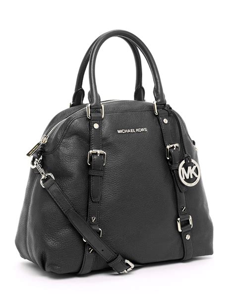 michael kors large bedford bowling satchel black outlet|michael Kors Outlet.